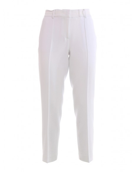 Michael Kors biele dámske chino elegantné nohavice s pukmi M