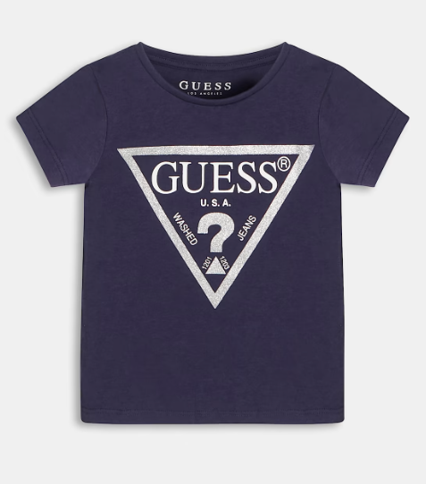Detské modré tričko s logom Guess 6r