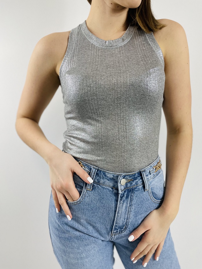 Strieborné tielko Pinko XS