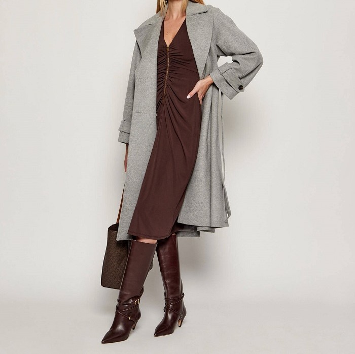 MICHAEL KORS ŠATY CHOCOLATE  L